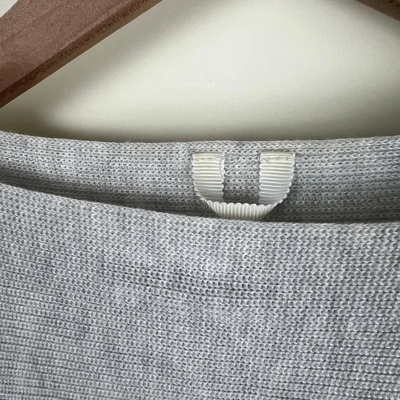 Lululemon Cashmere Tencel Divinity Scarf Poncho Ribbed Knit Cardigan Sweater - Picture 8 of 16